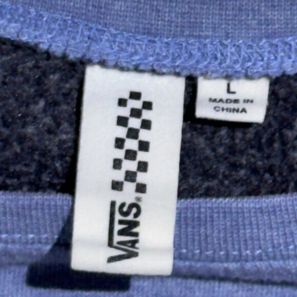 Vans Women's Size Large Illuminati With Cross Bones Blue Long Sleeve Sweater L - Picture 6 of 8